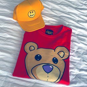 Drew House - Teddy T-Shirt in Red (Men's M)